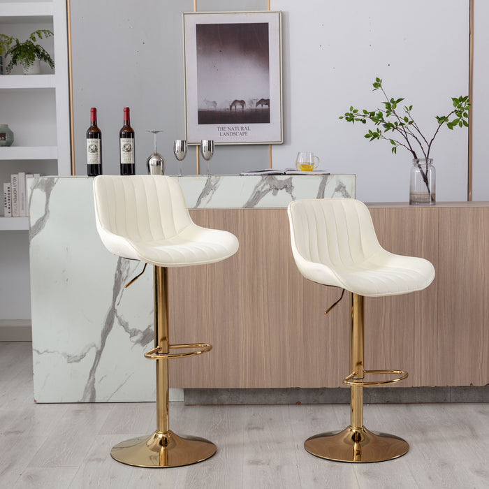 Bar Stool Set of 2/ Ivory