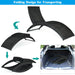Folding Patio Rattan Portable Lounge Chair Chaise with Cushion/Turquoise - Cool Stuff & Accessories