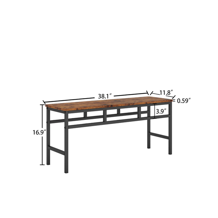 Dining table set 3PC/ Rustic Brown