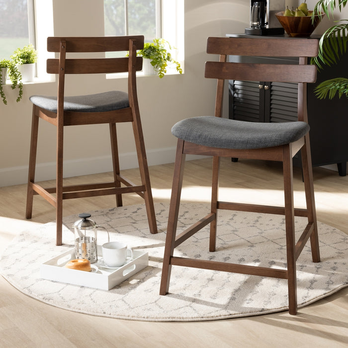 Larine 2 Piece Counter Stool Set/Dark Grey - Cool Stuff & Accessories