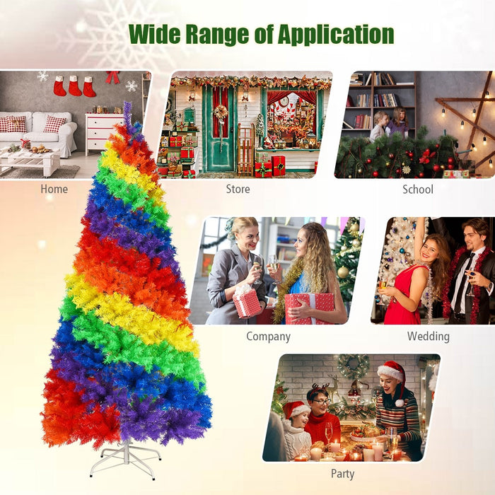 7 Feet Rainbow Christmas Tree