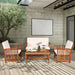 4PCS Patio Solid Wood Furniture Set - Cool Stuff & Accessories