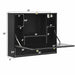 Wall Mounted Folding Laptop Desk Hideaway Storage with Drawer/Black - Cool Stuff & Accessories