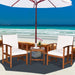 3PC Solid Wood Outdoor Patio Sofa Furniture Set - Cool Stuff & Accessories