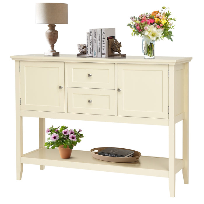 Wooden Console Table with Drawers / Beige - Cool Stuff & Accessories