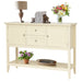 Wooden Console Table with Drawers / Beige - Cool Stuff & Accessories