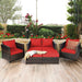 5 Pcs Patio Cushioned Rattan Furniture Set - Cool Stuff & Accessories