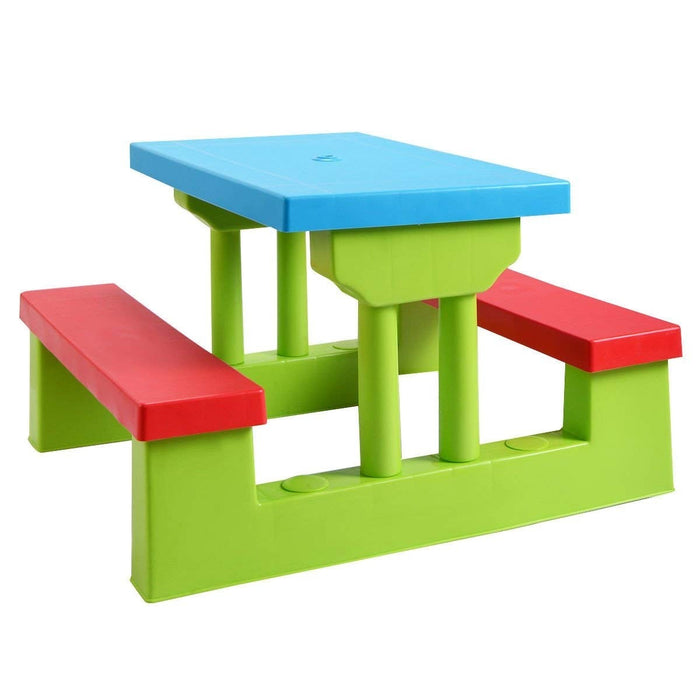 Kids Picnic Folding Table and Bench with Umbrella/ Green - Cool Stuff & Accessories