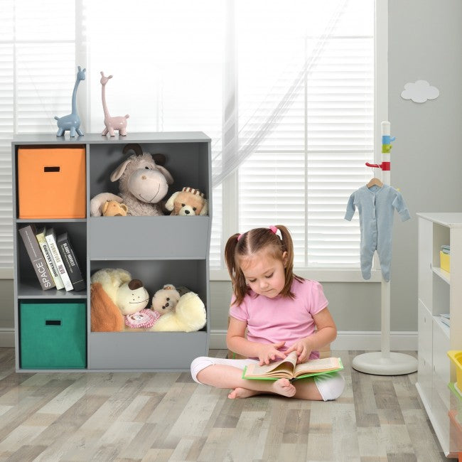 Kids Toy Storage Cabinet Shelf Organizer/Grey