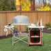Foldable Outdoor BBQ Grilling Table With Windscreen Bag - Cool Stuff & Accessories