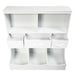 Freestanding Combo Cubby Bin Storage Organizer Unit W/3 Baskets/ White - Cool Stuff & Accessories