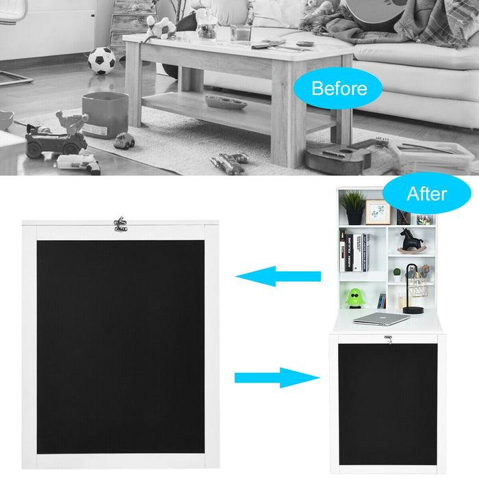 Convertible Wall Mounted Table with A Chalkboard/White - Cool Stuff & Accessories