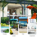Hanging Stand Chaise Lounger Swing Chair with Pillow/ Orange - Cool Stuff & Accessories