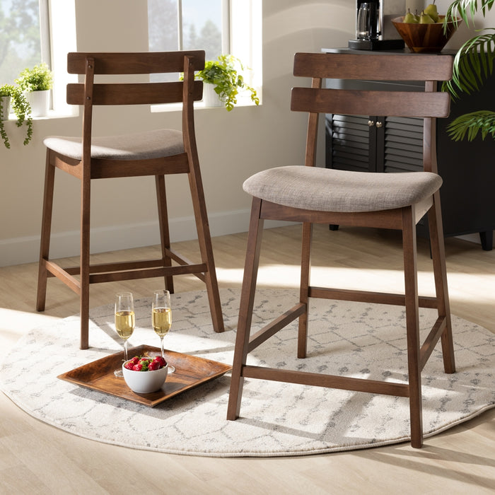 Larine 2-Piece Counter Stool Set/Light Grey - Cool Stuff & Accessories