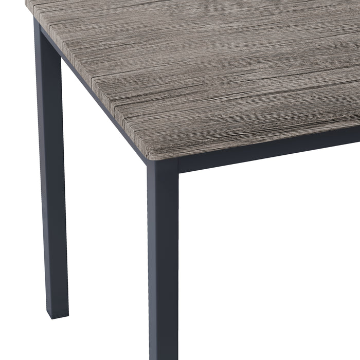5 Piece Dining Table Set/ Brown Gray