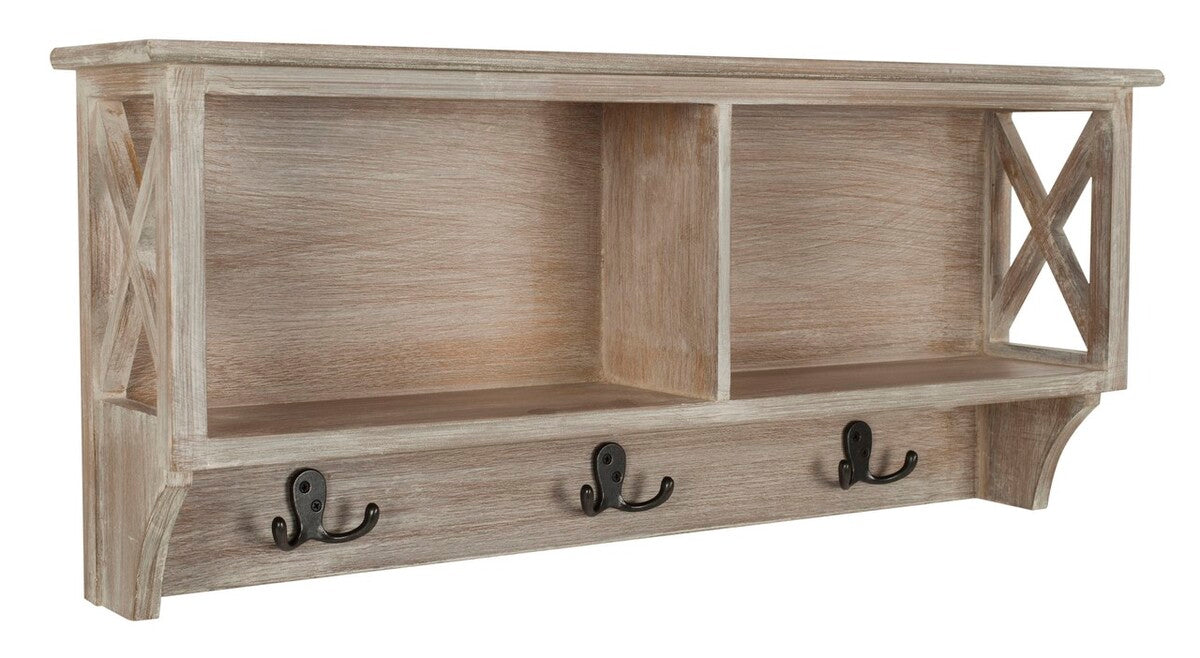 Darcey Hanging Storage Wall Rack/Grey