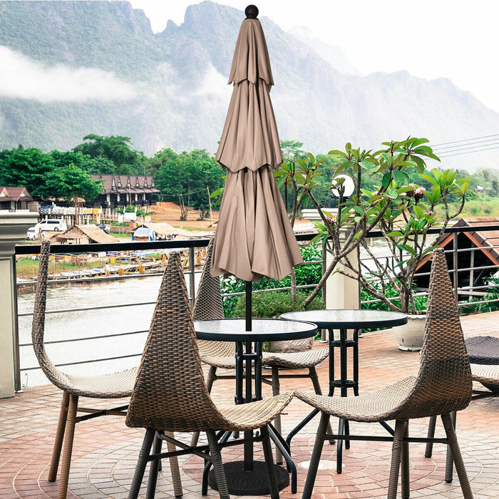 10ft 3 Tier Outdoor Patio Umbrella with Double Vented - Cool Stuff & Accessories