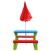 Kids Picnic Folding Table and Bench with Umbrella/ Green - Cool Stuff & Accessories