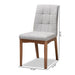 Tara 2 Piece Dining Chair Set/Light Grey - Cool Stuff & Accessories