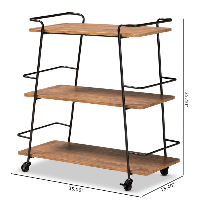 Bernard 3 Tier Mobile Wine Bar Cart - Cool Stuff & Accessories