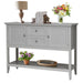 Wooden Console Table with Drawers / Grey - Cool Stuff & Accessories