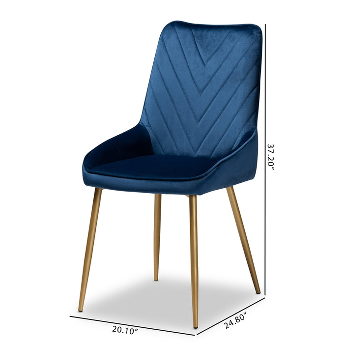 Priscilla 2 Piece Dining Chair Set/Navy - Cool Stuff & Accessories