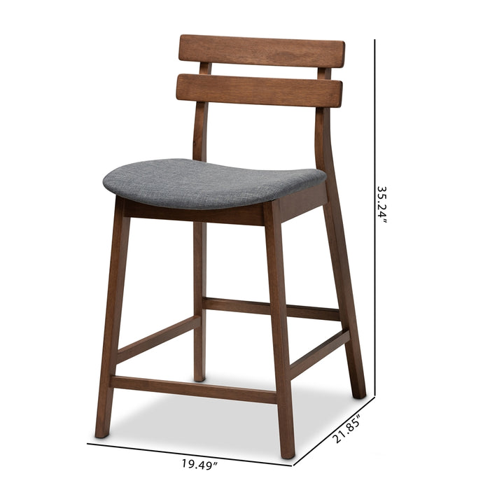 Larine 2 Piece Counter Stool Set/Dark Grey - Cool Stuff & Accessories