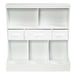 Freestanding Combo Cubby Bin Storage Organizer Unit W/3 Baskets/ White - Cool Stuff & Accessories