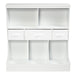 Freestanding Combo Cubby Bin Storage Organizer Unit W/3 Baskets/ White - Cool Stuff & Accessories