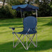 Portable Folding Beach Canopy Chair with Cup Holders/ Blue - Cool Stuff & Accessories