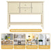 Wooden Console Table with Drawers / Beige - Cool Stuff & Accessories