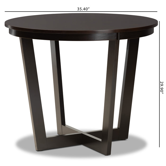 Alayna Wood Dining Table/Dark Brown - Cool Stuff & Accessories