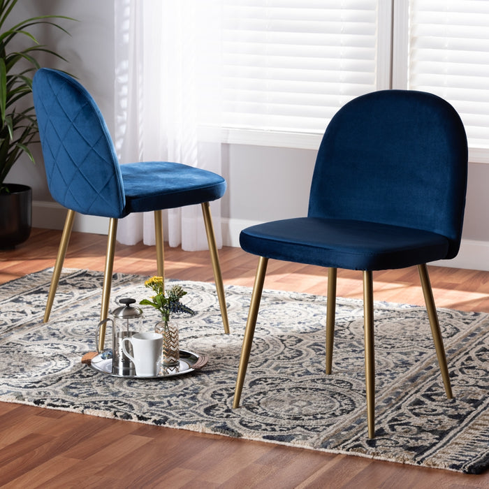 Fantine Two Chair Dining Set/ Navy Blue - Cool Stuff & Accessories