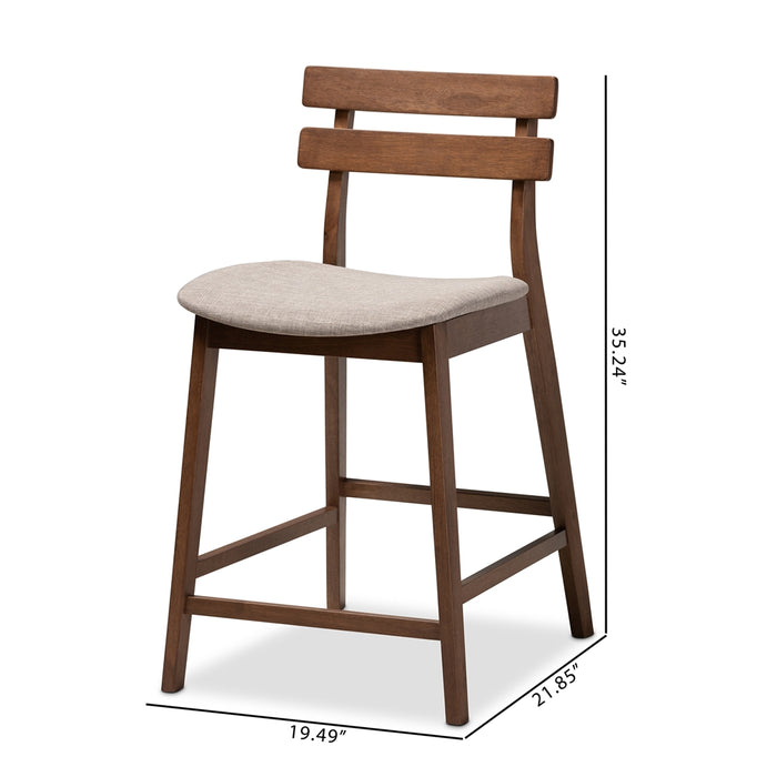Larine 2-Piece Counter Stool Set/Light Grey - Cool Stuff & Accessories