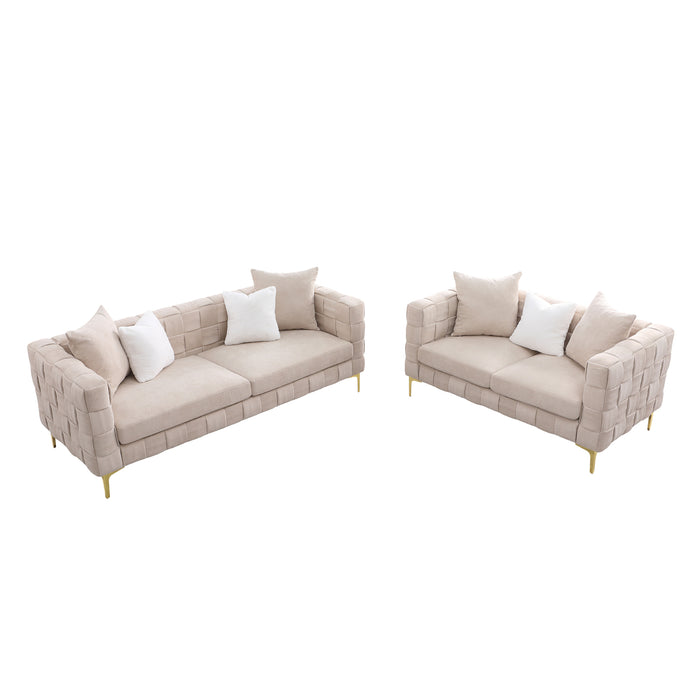 Weave sofa contemporary new concept sofa and loveseat handcrafted