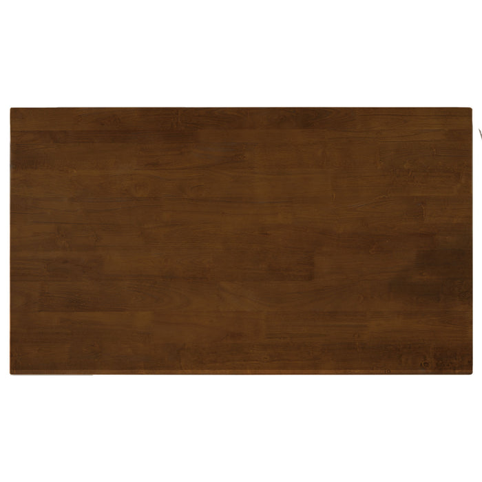 Farmhouse 3 Piece Counter Height Dining Table Set/ Walnut/ White