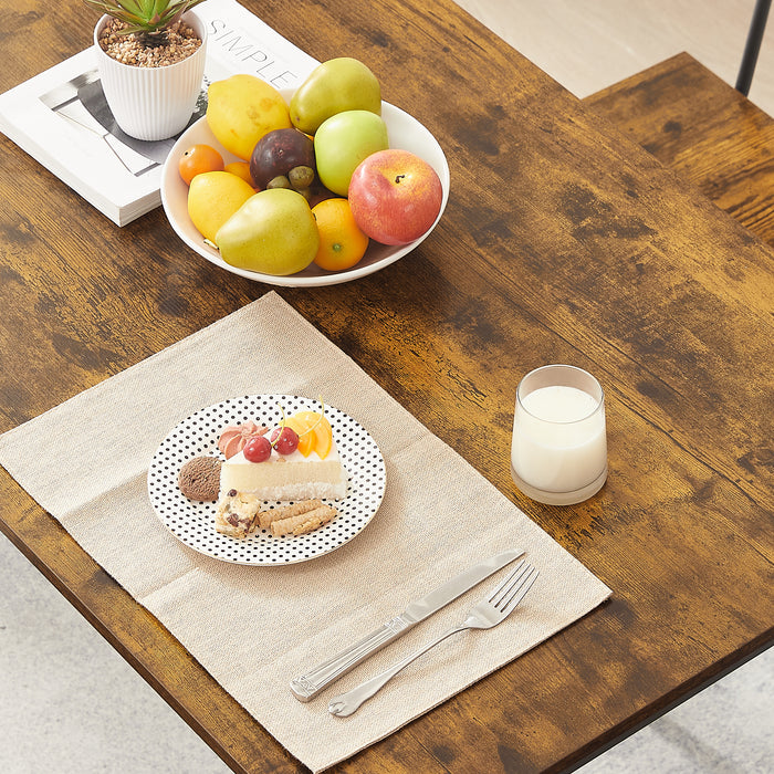 Dining table set 3PC/ Rustic Brown