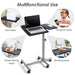 Adjustable Angle Height Rolling Laptop Table - Cool Stuff & Accessories