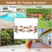 3PC Solid Wood Outdoor Patio Sofa Furniture Set - Cool Stuff & Accessories