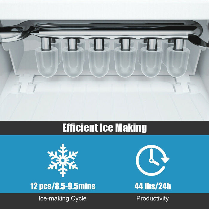 Portable Countertop Ice Maker Machine with Scoop
