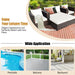 5 Pcs Patio Cushioned Rattan Furniture Set - Cool Stuff & Accessories