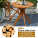 27" Outdoor Round Solid Wood Coffee Side Bistro Table - Cool Stuff & Accessories