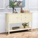 Wooden Console Table with Drawers / Beige - Cool Stuff & Accessories