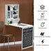 Convertible Wall Mounted Table with A Chalkboard/White - Cool Stuff & Accessories