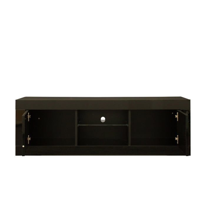 Tv Cabinet With Color Changing Light Strip/Black