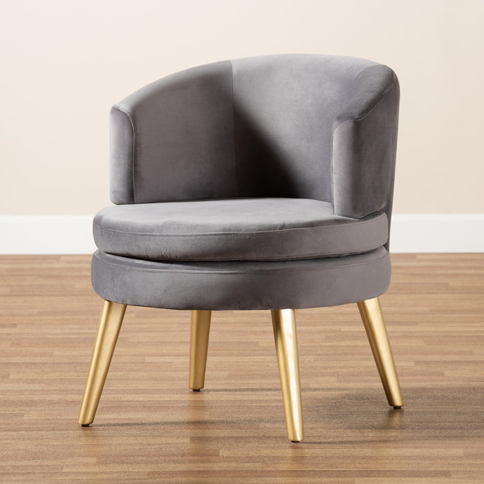 Baptiste Fabric Accent Chair/ Grey - Cool Stuff & Accessories