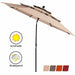 10ft 3 Tier Outdoor Patio Umbrella with Double Vented - Cool Stuff & Accessories