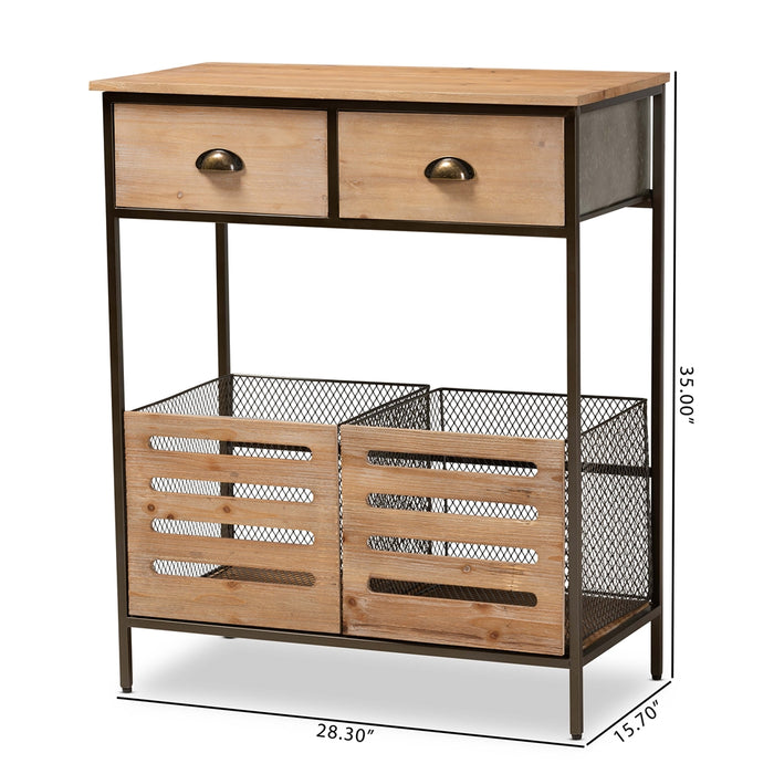 Abram 2-Drawer Kitchen Storage Cabinet - Cool Stuff & Accessories