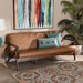 Bianca Mid Century Leather Effect Sofa - Cool Stuff & Accessories