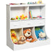 Freestanding Combo Cubby Bin Storage Organizer Unit W/3 Baskets/ White - Cool Stuff & Accessories